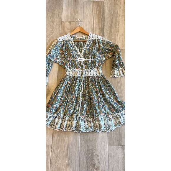 By TIMO Eyelet Short Sleeve Cotton Minidress Size L - Picture 10 of 12